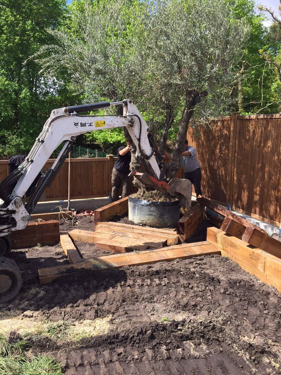 Terrassement jardin machine